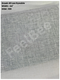 Greek Linen Dyeable Fabric (100 GSM) – 44" Width