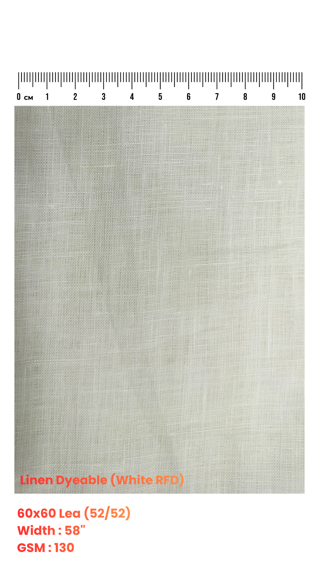 Linen Dyeable (White RFD)