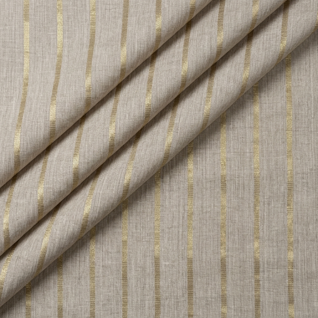 Cream 60 Linen Kasab Strips-G