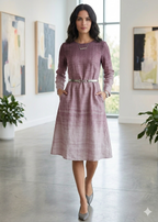 Soft Textured Pure Linen Fabric-H