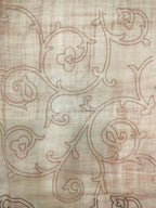Textured Pure Linen With Self Embroidery